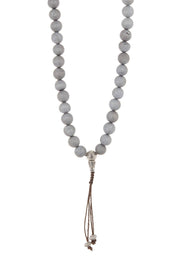 Hematite Druzy Quartz Mala Beads Prayer Necklace - SF