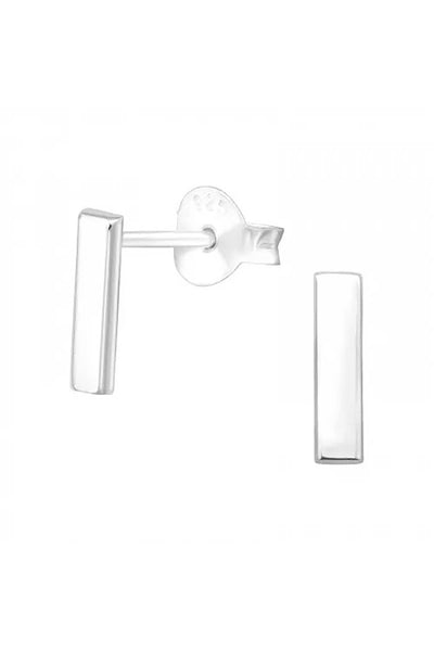 Sterling Silver Bar Ear Studs - SS