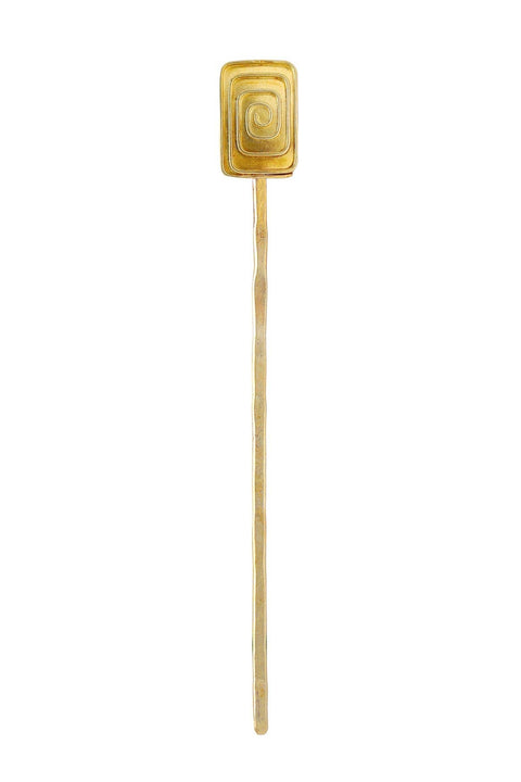 Sophia Hair Stick In Natural Brass - BR