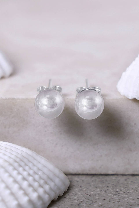 Sterling Silver 7mm Round Post Earrings - SS