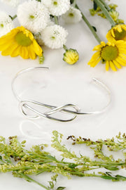 Sterling Silver Infinity Cuff Bracelet - SS