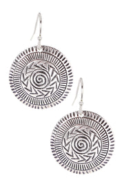 Tribal Disc Earrings - SF