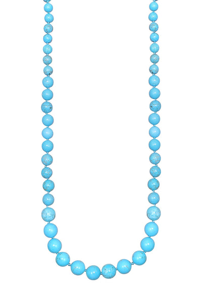 Turquoise & Silver Plated Sunland Necklace - SF