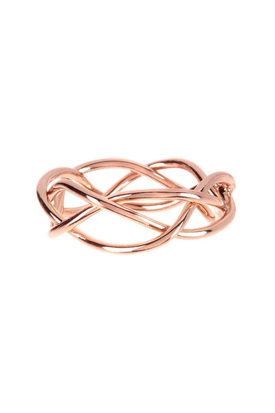 Rose Gold Tone Wave Ring - SF