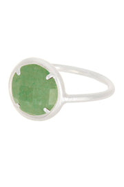 Green Aventurine Lollipop Ring - SF