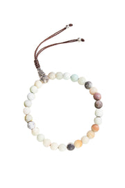 Amazonite Mala Beads Adjustable Bracelet - SF