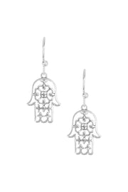 Hamsa Drop Earrings - SF