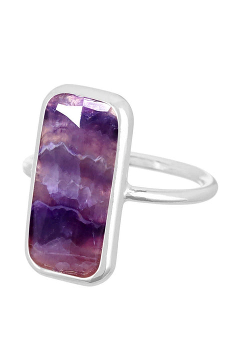 Amethyst Rectangle Ring - SF