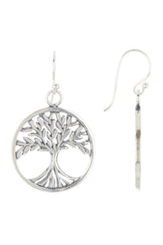 Gaya Tree Filigree Drop Earrings - SF