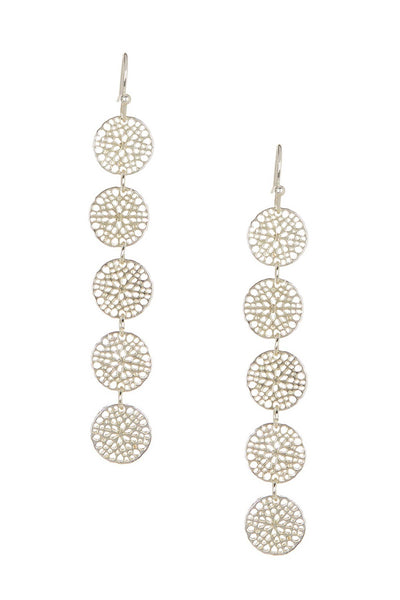 Filigree Disc Earrings - SF