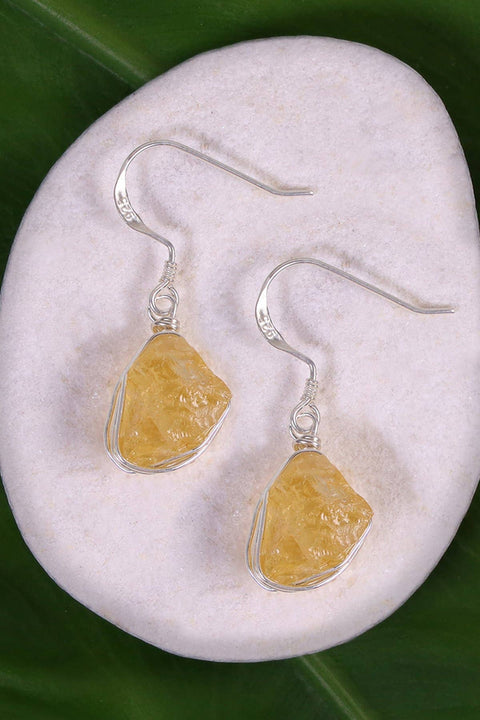 Citrine Drop Earrings - SF