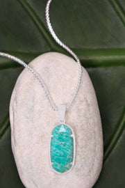 Amazonite Casey Pendant Necklace - SF