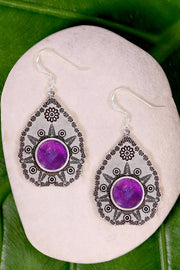 Amethyst Vintage Drop Earrings - SF