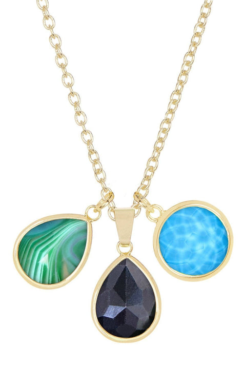 Mixed Gemstone Selena Necklace - GF