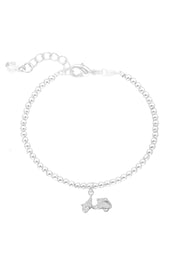 Scooter Charm Beaded Bracelet - SF