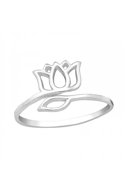 Sterling Silver Lotus Blossom Ring - SS