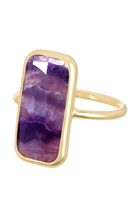 Amethyst Rectangle Ring - GF