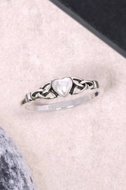 Sterling Silver Celtic Heart Ring - SS