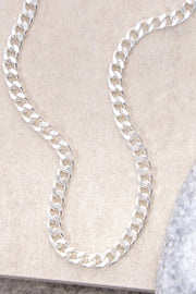 Silver Plated 3mm Curb Chain - SP