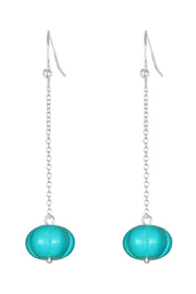 Turquoise Heather Drop Earrings - SF