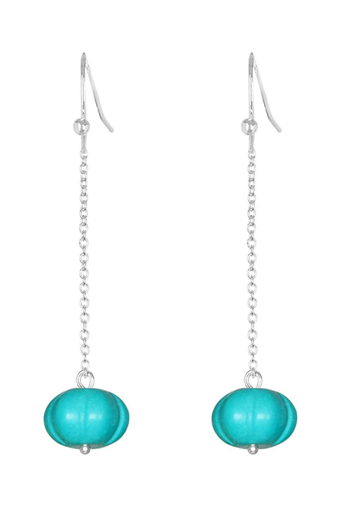 Turquoise Heather Drop Earrings - SF