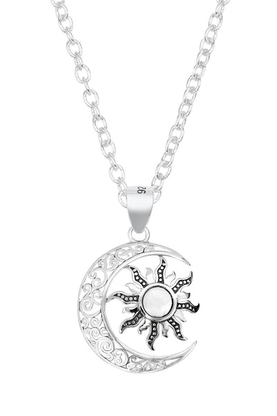 Sun & Moon Pendant Necklace - SF