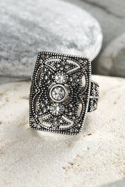 Art Deco CZ Statement Ring - SF