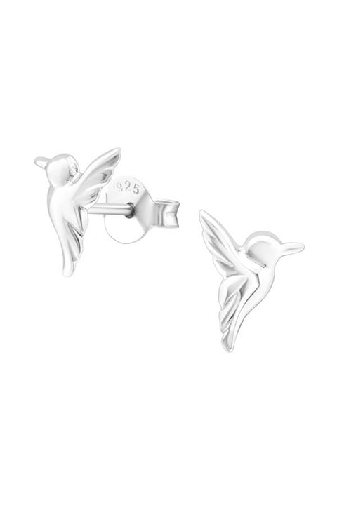 Sterling Silver Hummingbird Ear Studs - SS