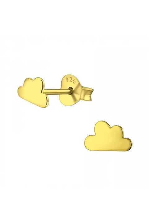 Sterling Silver Cloud Ear Studs - VM