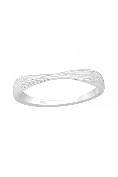 Sterling Silver Scalloped Band Ring - SS