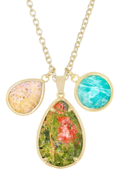 Mixed Gemstone Georgia Necklace - GF