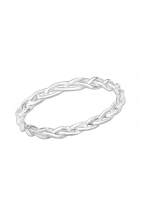 Sterling Silver Braided Ring - SS