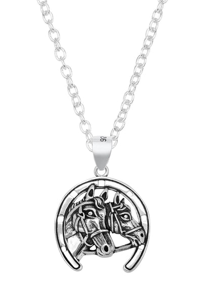 Horses Pendant Necklace - SF