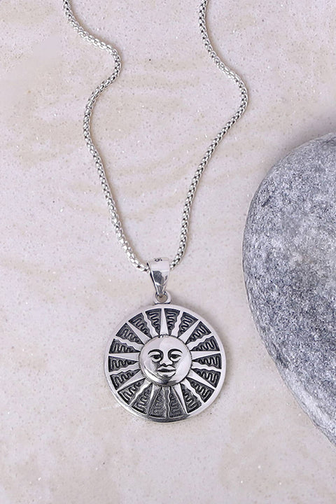 Aztec Sun Pendant Necklace - SF