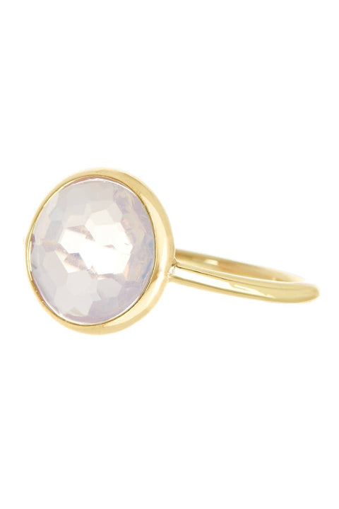 Moonstone Crystal Round Ring - GF