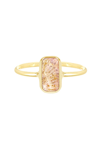 Lily Fossil Petite Rectangle Ring - GF