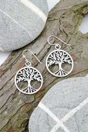 Gaya Tree Filigree Drop Earrings - SF