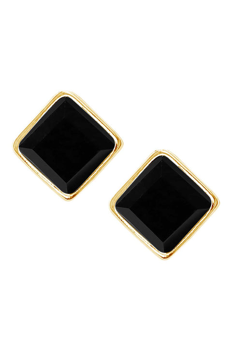 Black Onyx Rachel Post Earrings - GF