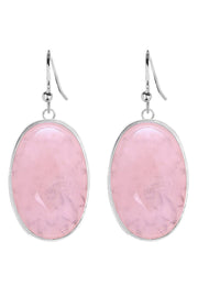 Rose Quartz Statement Earrings - SF