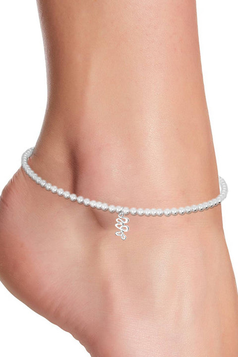 Meditation Charm Beaded Anklet - SF