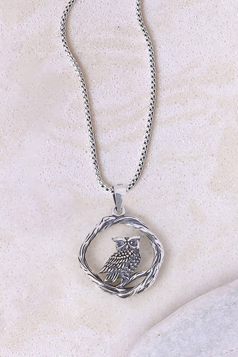 Owl Pendant Necklace - SF