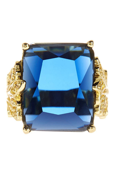 London Blue Crystal Garden Ring - GF