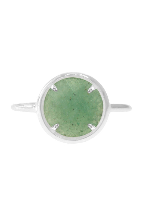 Green Aventurine Lollipop Ring - SF