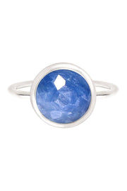 Kyanite Gemstone Round Ring - SF