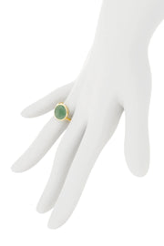 Green Aventurine Round Ring - GF