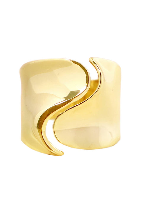 Open Scroll Ring In Gold - GF