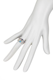 Turquoise & CZ Stack Ring Set - SF