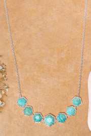 Amazonite Statement Necklace - SF