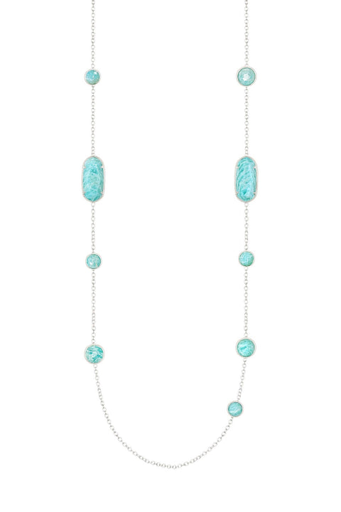 Amazonite Ashley Station Necklace - SF