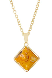 Crazy Lace Agate Rachel Pendant Necklace - GF